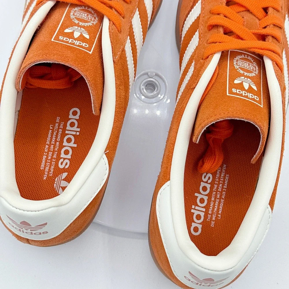 Adidas Gazelle Indoor Size 9 Mens 'Orange Off White Gum' JQ8392